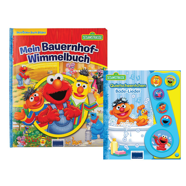 Σετ βιβλίων Sesame Street, εικονογραφημένο βιβλίο και ηχητικό βιβλίο