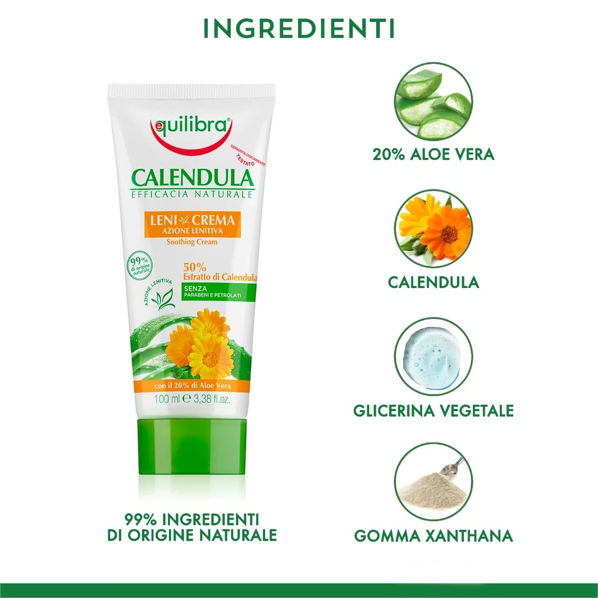 EQUILIBRA Equilibra Καταπραϋντική κρέμα καλέντουλας 100 ml