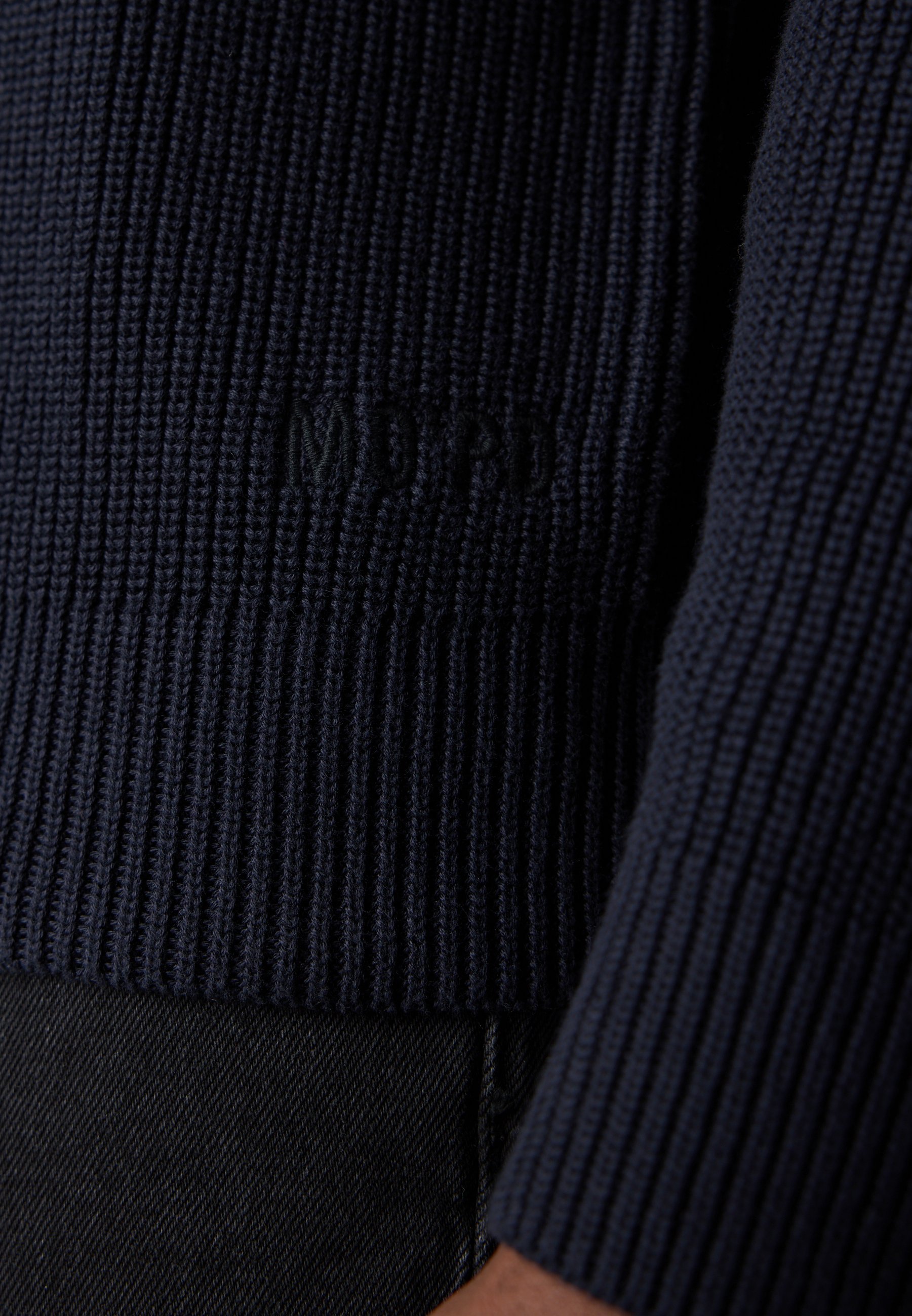 Marc O'Polo DENIM LONGSLEEVE TROYER - Sweter - blue depths