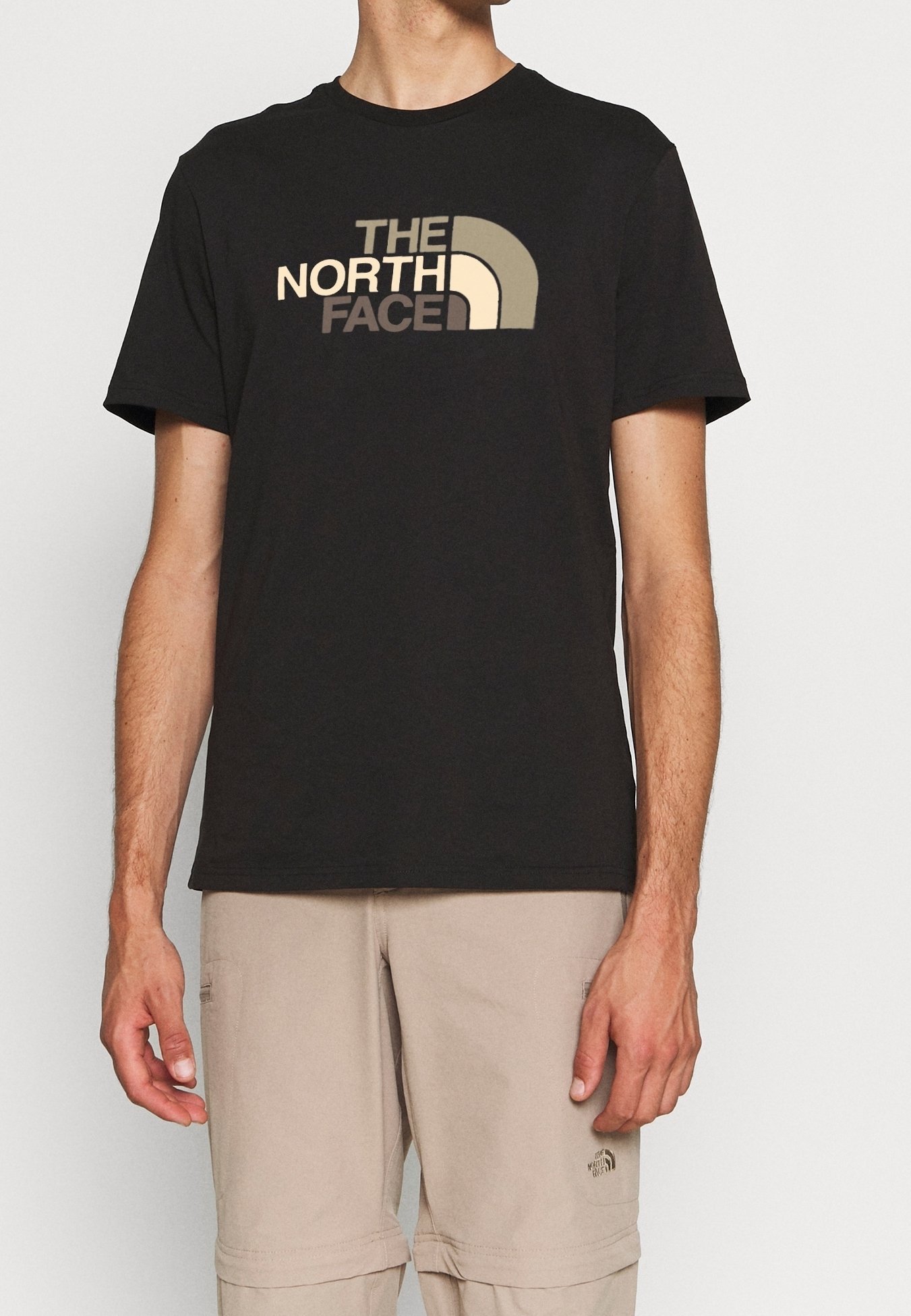 The North Face T-shirt met print - zwart