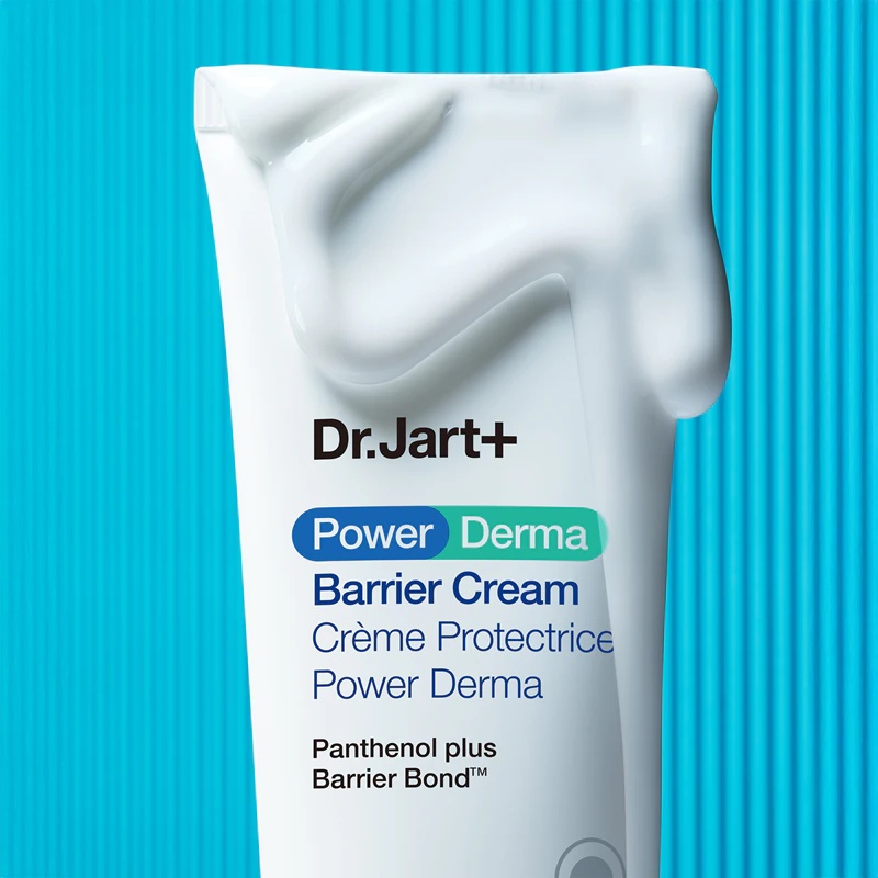 „Dr. Jart+ Power Derma Barrier Cream“ yra lengvas veido kremas, stiprinantis odos barjerą.