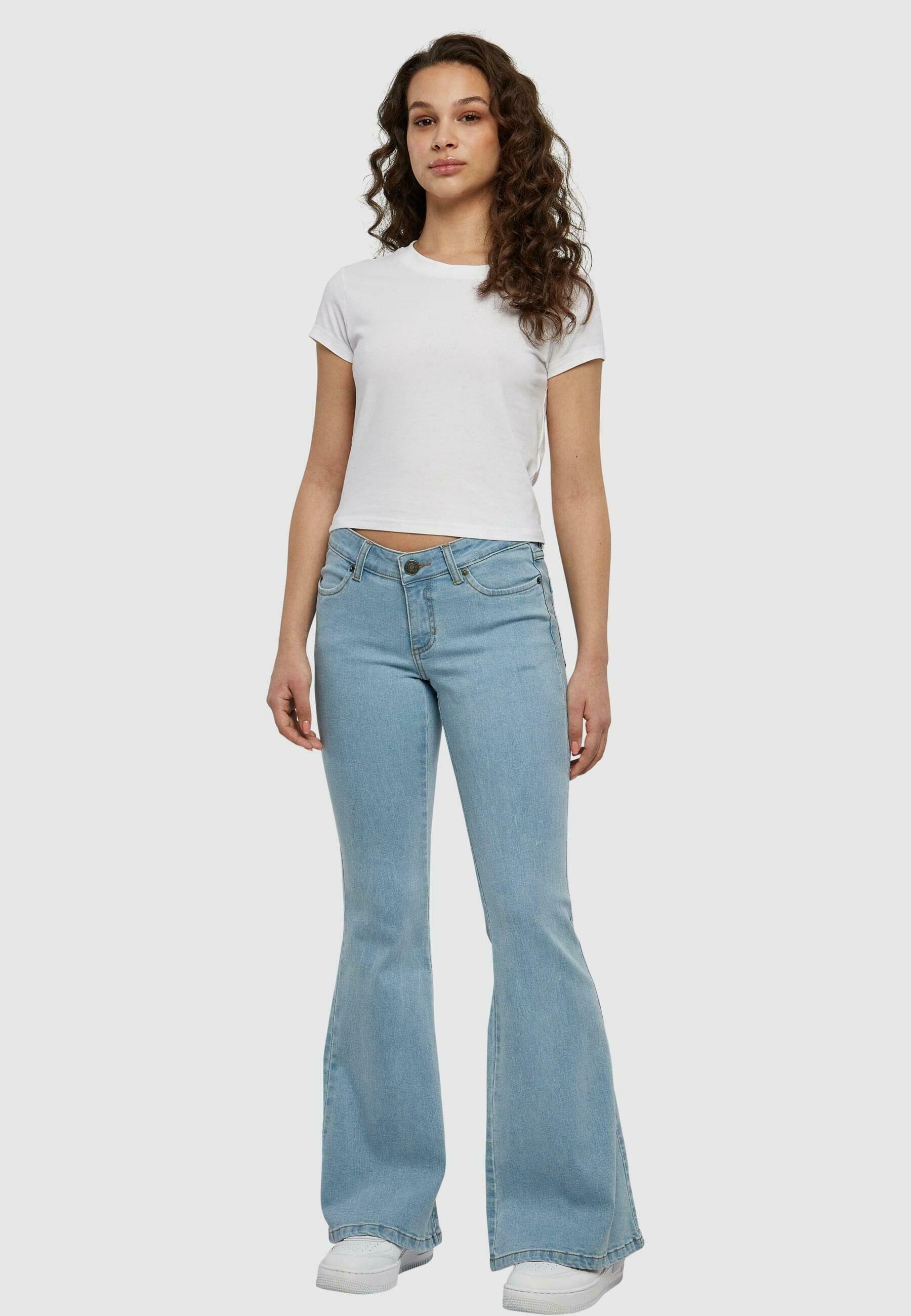 Urban Classics flared jeans - lichter gewassen