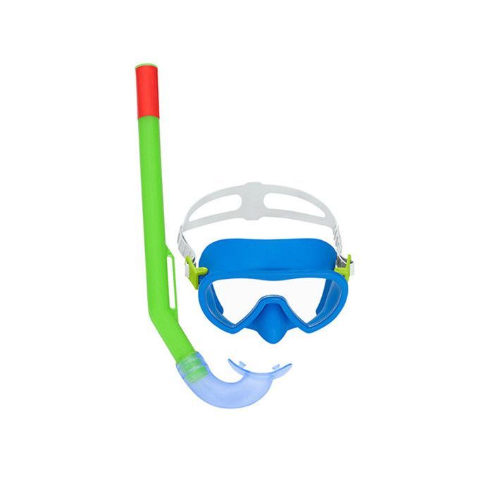 Bestway Ensemble Masque et Tube Junior Valve de Purge Couleur Assortie +7 Ans Plage et Piscine 24032