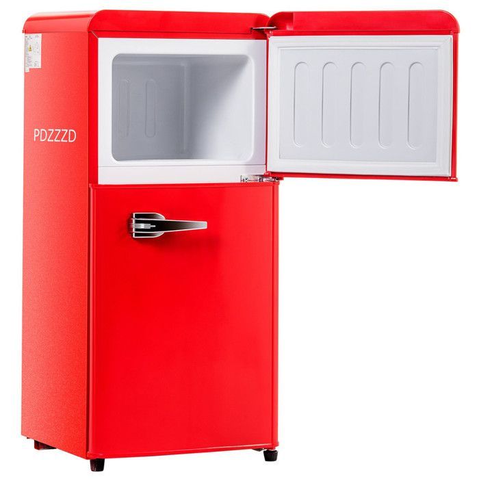 Réfrigérateur combiné - OEM - Rétro - 60 litres - Congélateur 22L - Classe E 102 kWh/an
