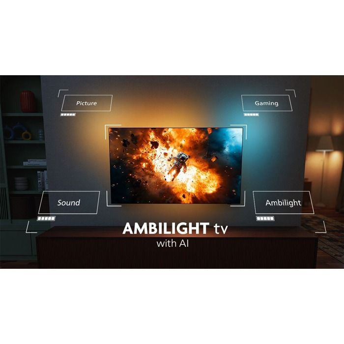 TV OLED Philips 4K UHD Ambilight 42OLED810 106 cm 2025