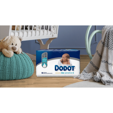 Dodot-bleier Dodot Pro Sensitive 2–5 kg Størrelse 1 38 enheter 38 enheter