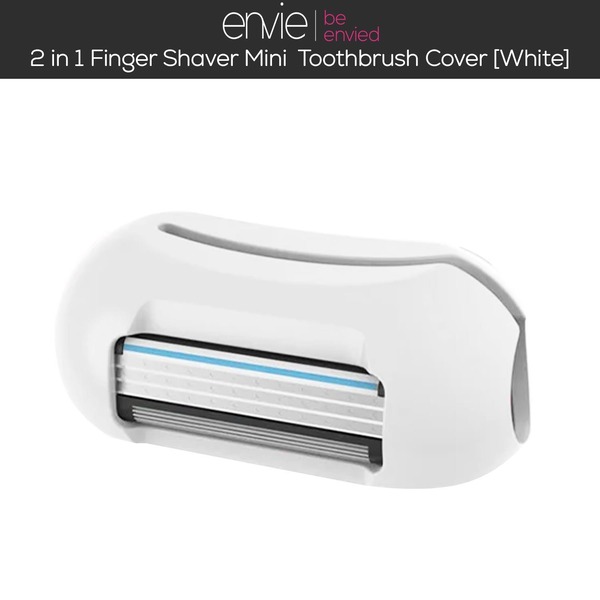 Envie 2in1 ujjborotva mini borotva fogkefevédő, fehér | Férfi | Superdrug
