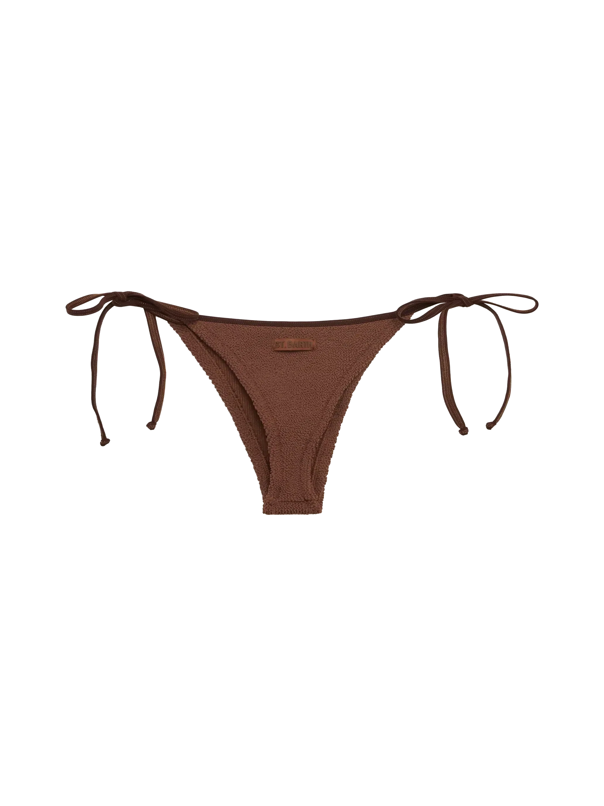 Braguitas de playa color caramelo arrugadas más descaradas de Norah