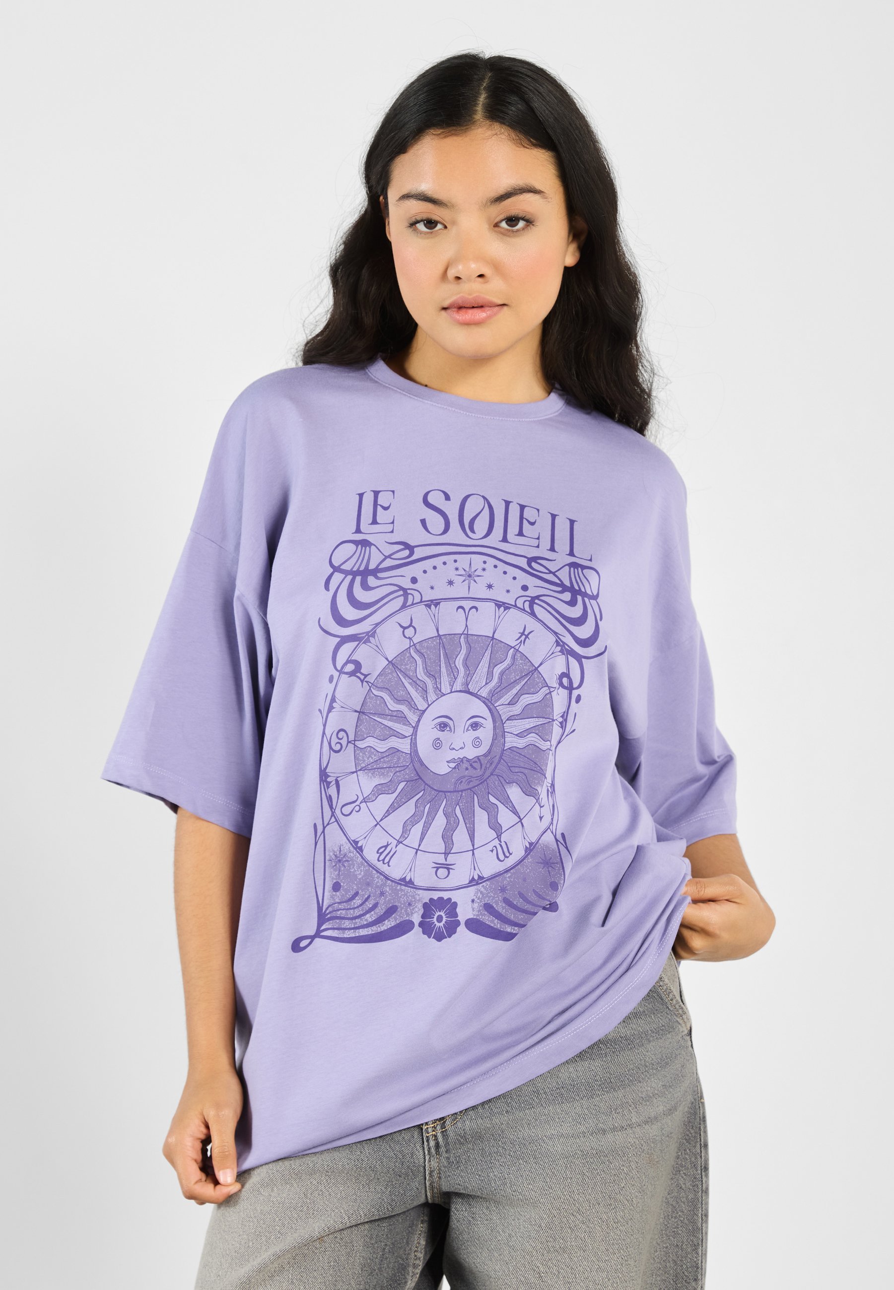 Even&Odd Print T-shirt - schemerpaars