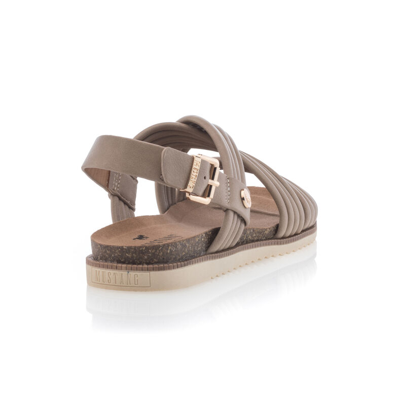 Beige sandaler / sko med åpen tå til dame