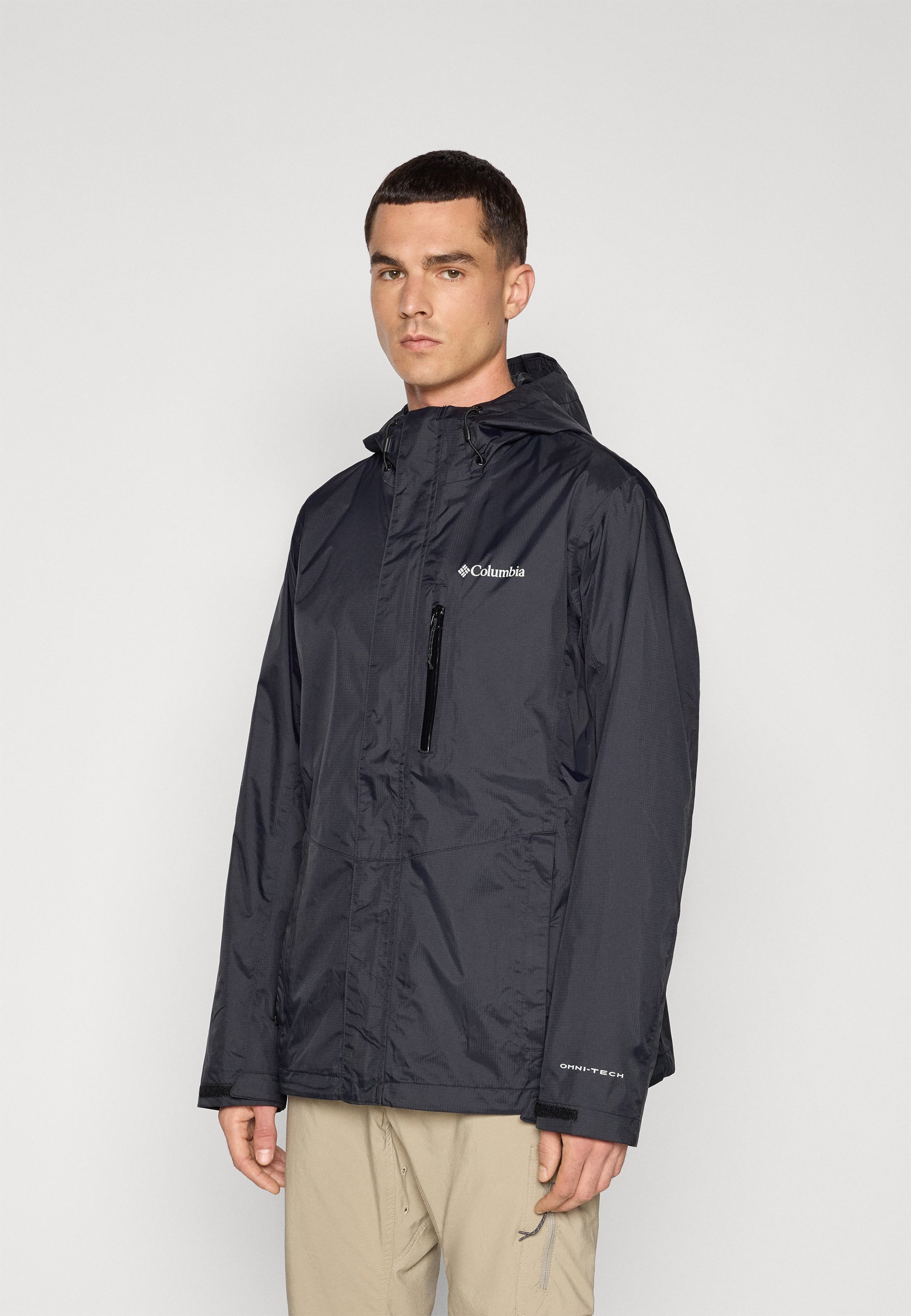Columbia POURING ADVENTURE JACKET - Giacca hardshell - nera