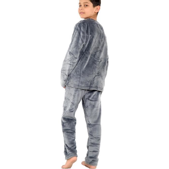 A2Z 4 Kinder Warmer Fleece-Zweiteiler Rundhals-Pyjama Jungen Mädchen Nachtwäsche-Set 5-13