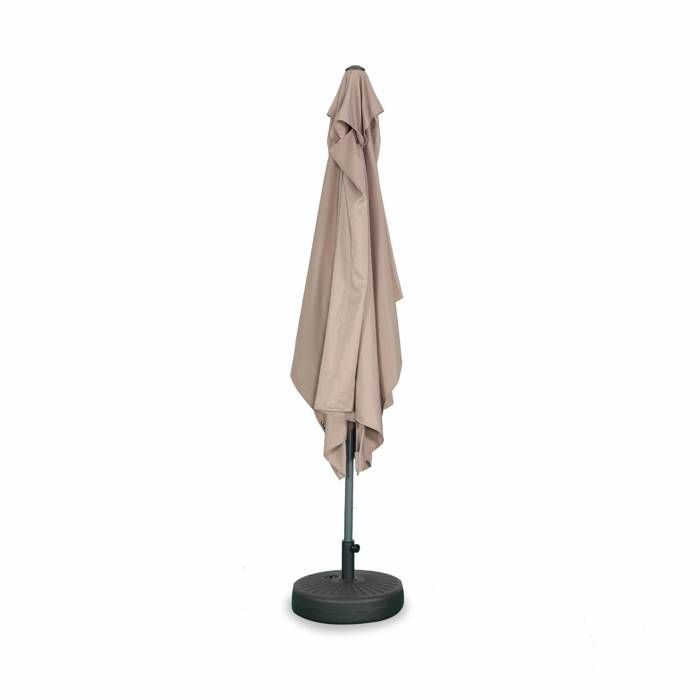Rechthoekige parasol 2x3m - Touquet taupe - verstelbare aluminium middenpaal en openingsmechanisme