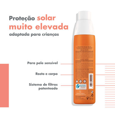 Avène Sun Care Spray lapsille SPF50 aurinkosuojasuihke kasvoille ja vartalolle, 200 ml