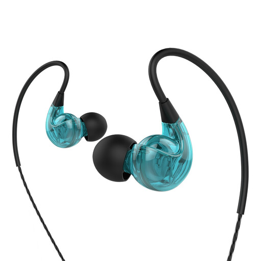 Muvit Stereo-Sportkopfhörer M1s V2, 3,5-mm-Klinkenstecker, Blau