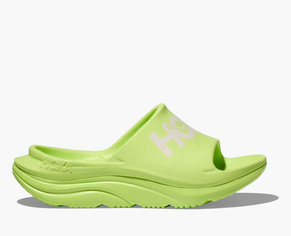 HOKA Diadema deportiva Ora color lechuga/blanco