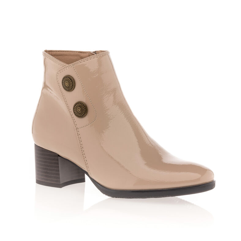Beige Damenstiefel / Stiefeletten