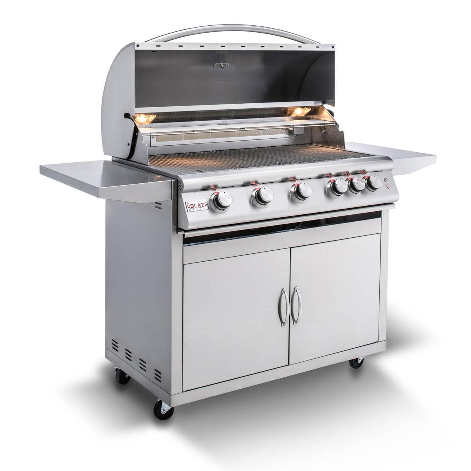 Blaze Premium LTE 40-inch 5-pits propaangasgrill met infraroodbrander aan de achterkant en grillverlichting - BLZ-5LTE2-LP