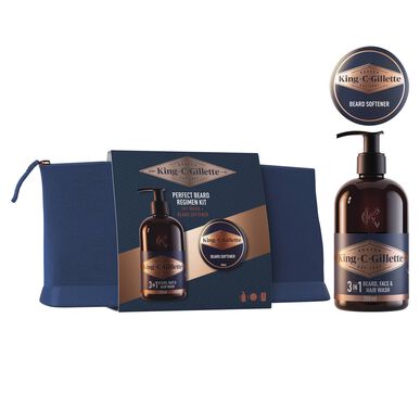 Gillette King C. Perfect Beard Regiment Kit 3-i-1 skäggset för män 1 st 1 st