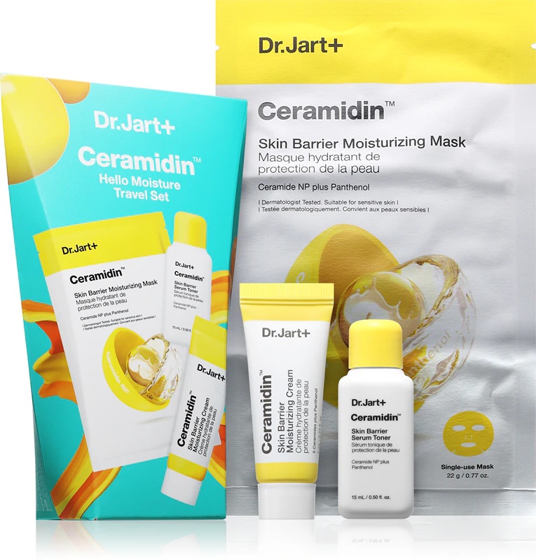 Dr. Jart+ Ceramidin™ Hello Moisture potovalni set za obnovo kožne pregrade