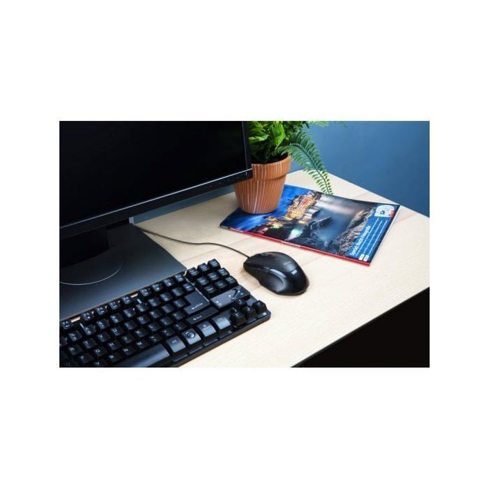 Souris Filaire USB - TRUST - Voca - 800-2400 DPI - Ergonomique - 2 Boutons de Pouce
