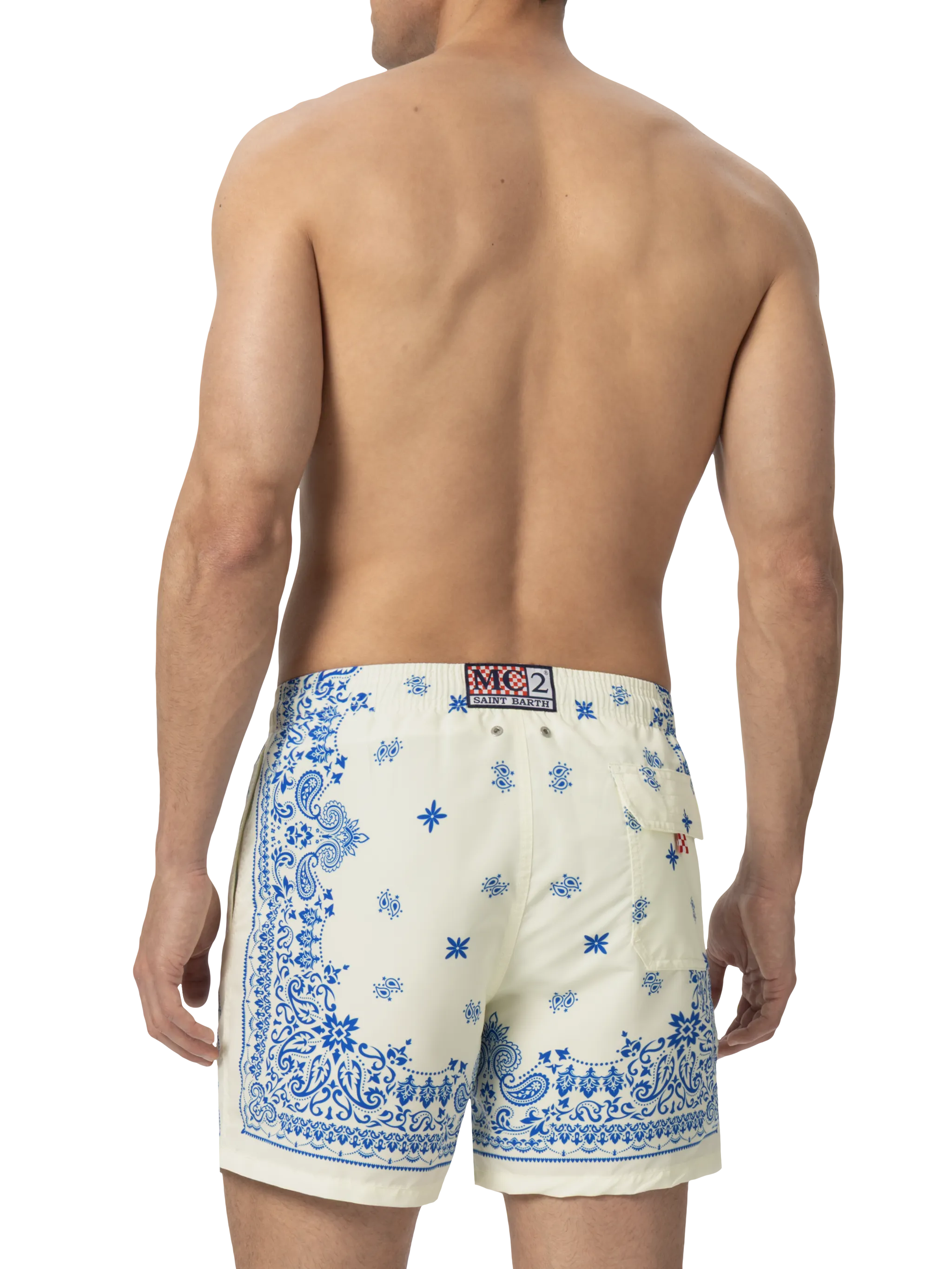Gustavia midi-badpak met bandana-print