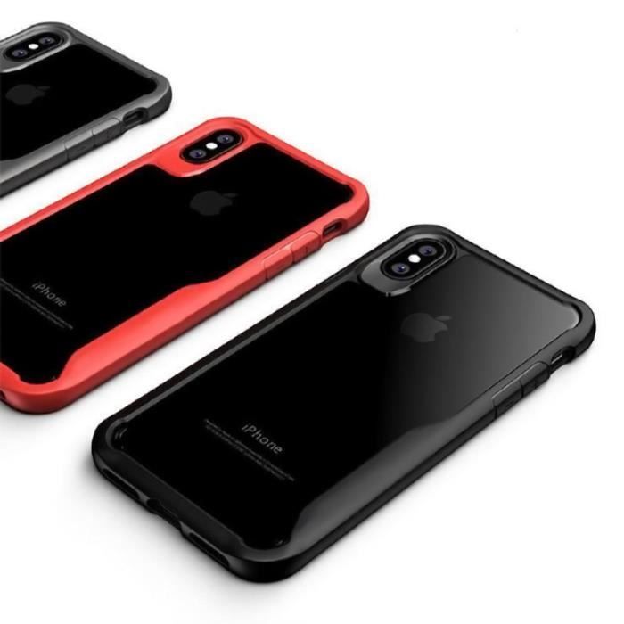 Schutzhülle – YIOU – für iPhone X/XS – Stoßfest – Robust – Schwarz