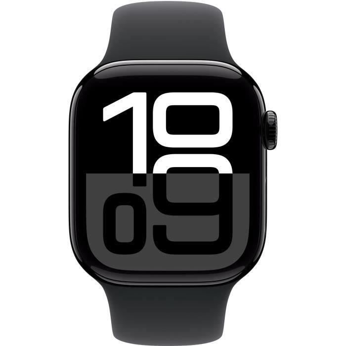 Apple Watch Series 10 GPS + Cellular - 42 mm - Aluminio negro brillante - Correa negra M/L (2024) - Reacondicionado - Muy buen estado
