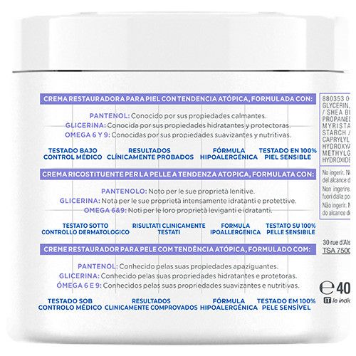 „Panthenol Comfort“ atkuriamasis kremas atopinei odai Kūno drėkikliai