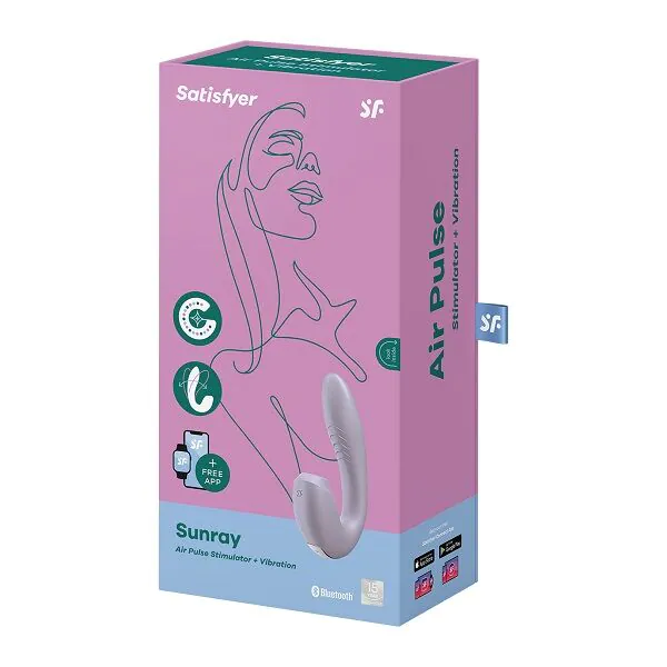 Satisfyer Masażer Sunray Connect App Lilac/Saisonal
