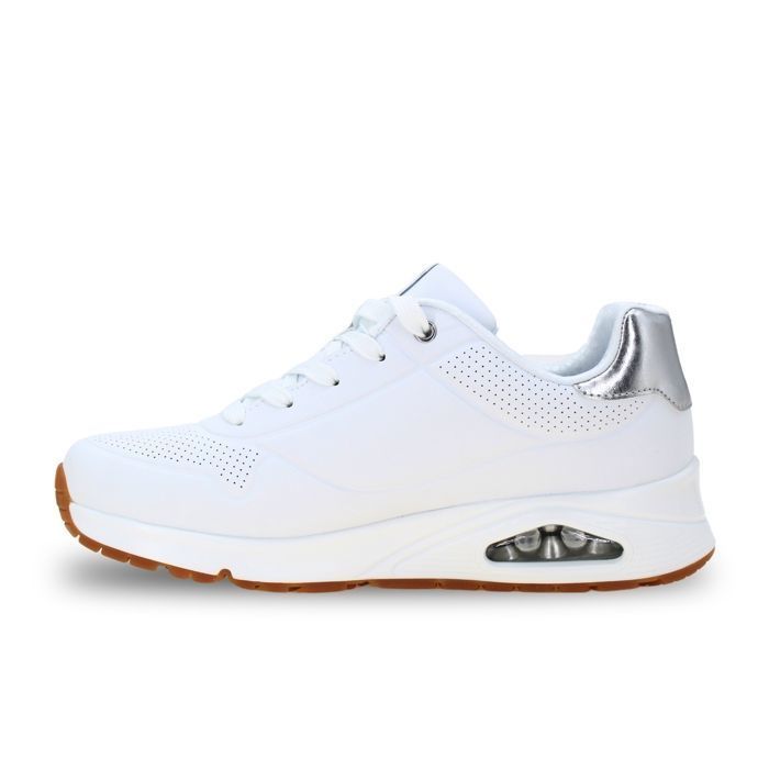 Sapatos infantis - SKECHERS - Uno Gen1 310545L WSL - Branco - Com cadarço - Rasteiro