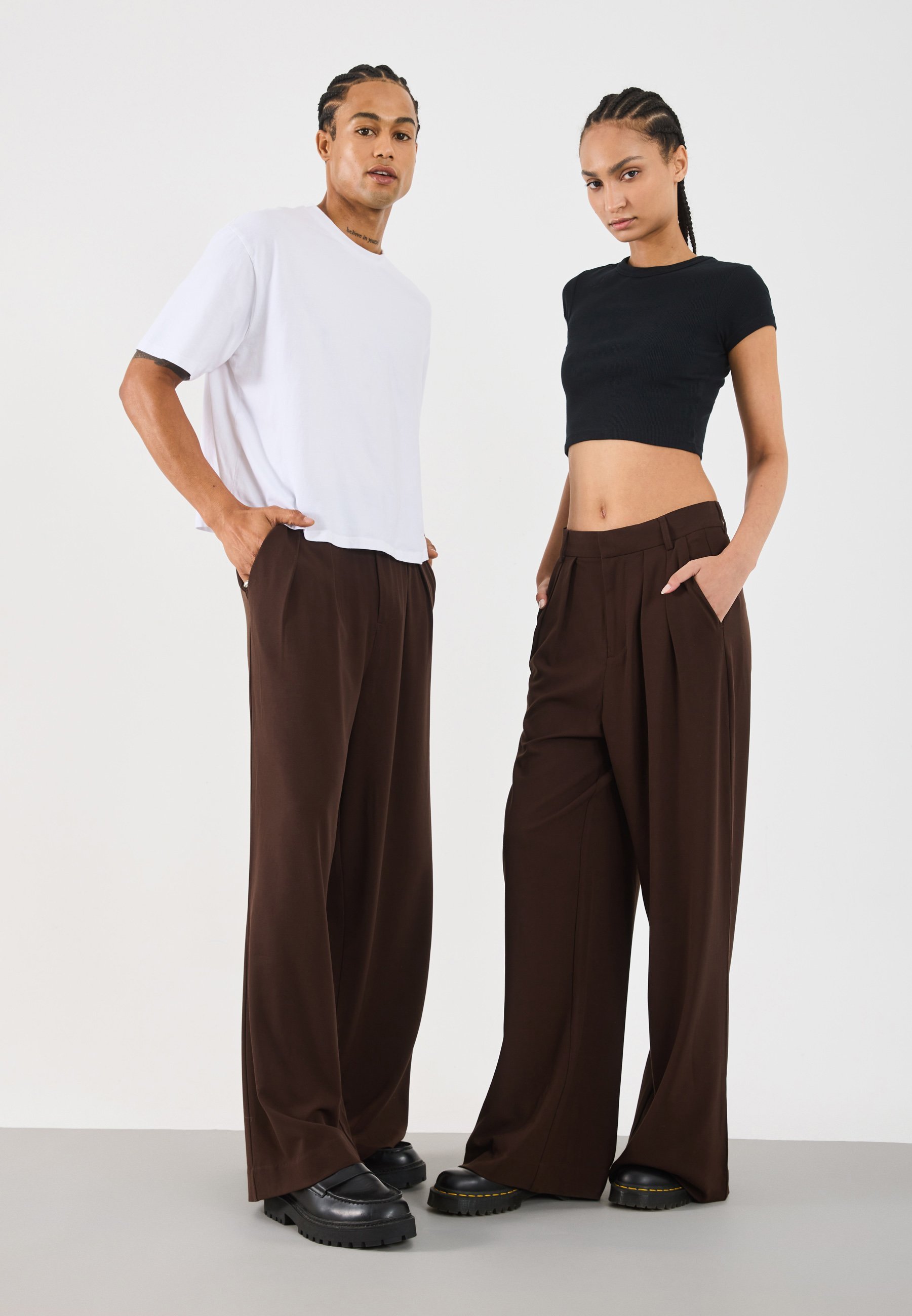 YOURTURN UNISEX - Broek - chocolade