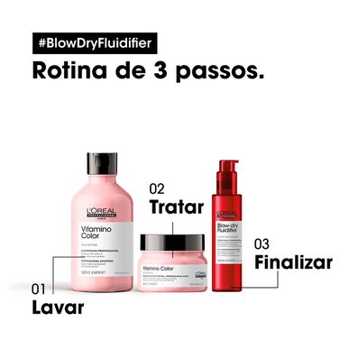 L'Oréal Professionnel Serie Expert Blow-Dry Fluidifier Crème 10-En-1 Termisk skyddande och anti-frizz Leave-In Cream 150 ml 150 ml