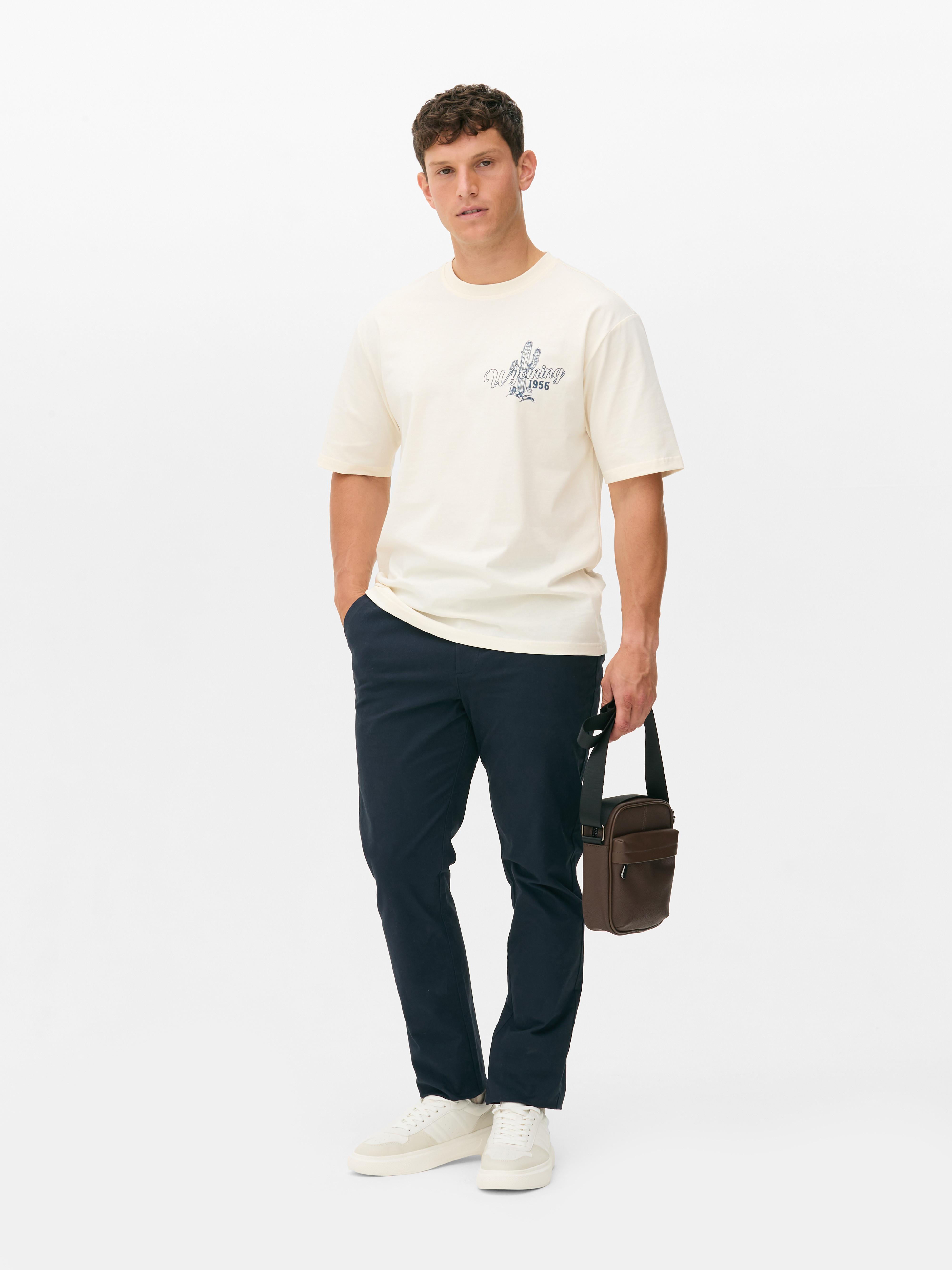 T-Shirt mit Rodeo-Print: Erwecke den Wilden Westen zum Leben mit diesem Rundhals-T-Shirt mit Rodeo-Print.