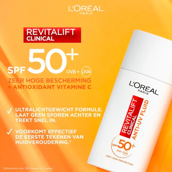 L'Oréal Paris Revitalift Clinical SPF50+ anti-UV fluid s vitamínom C 50 ml
