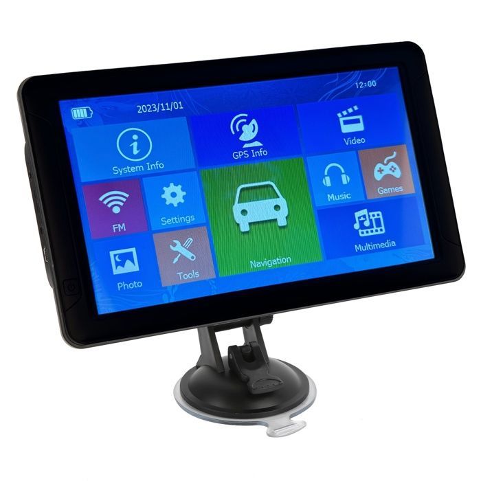 Sistema de navegación GPS para coche - SHIPENOPHY - Pantalla táctil de 9 pulgadas - Resolución 800x480 - Puntos de interés integrados