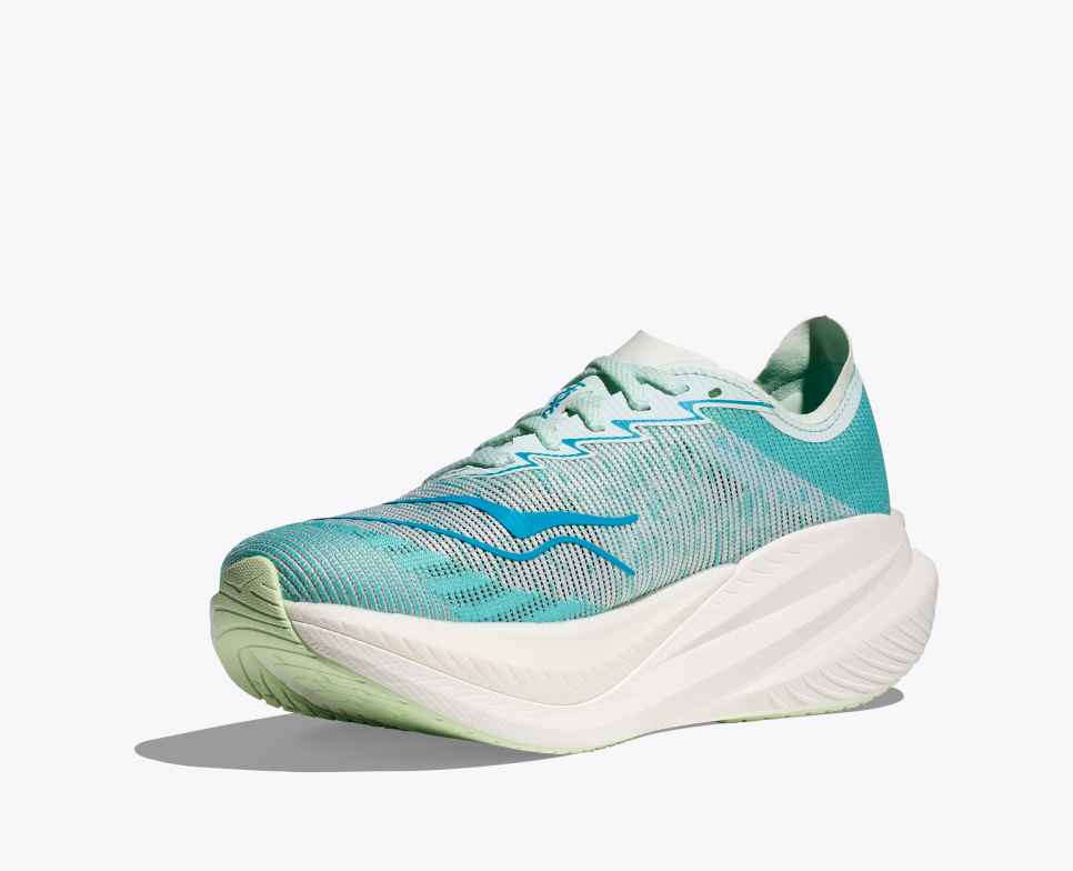 HOKA Mach X 2 Sneeuwsmelt / Blauwe Vonk