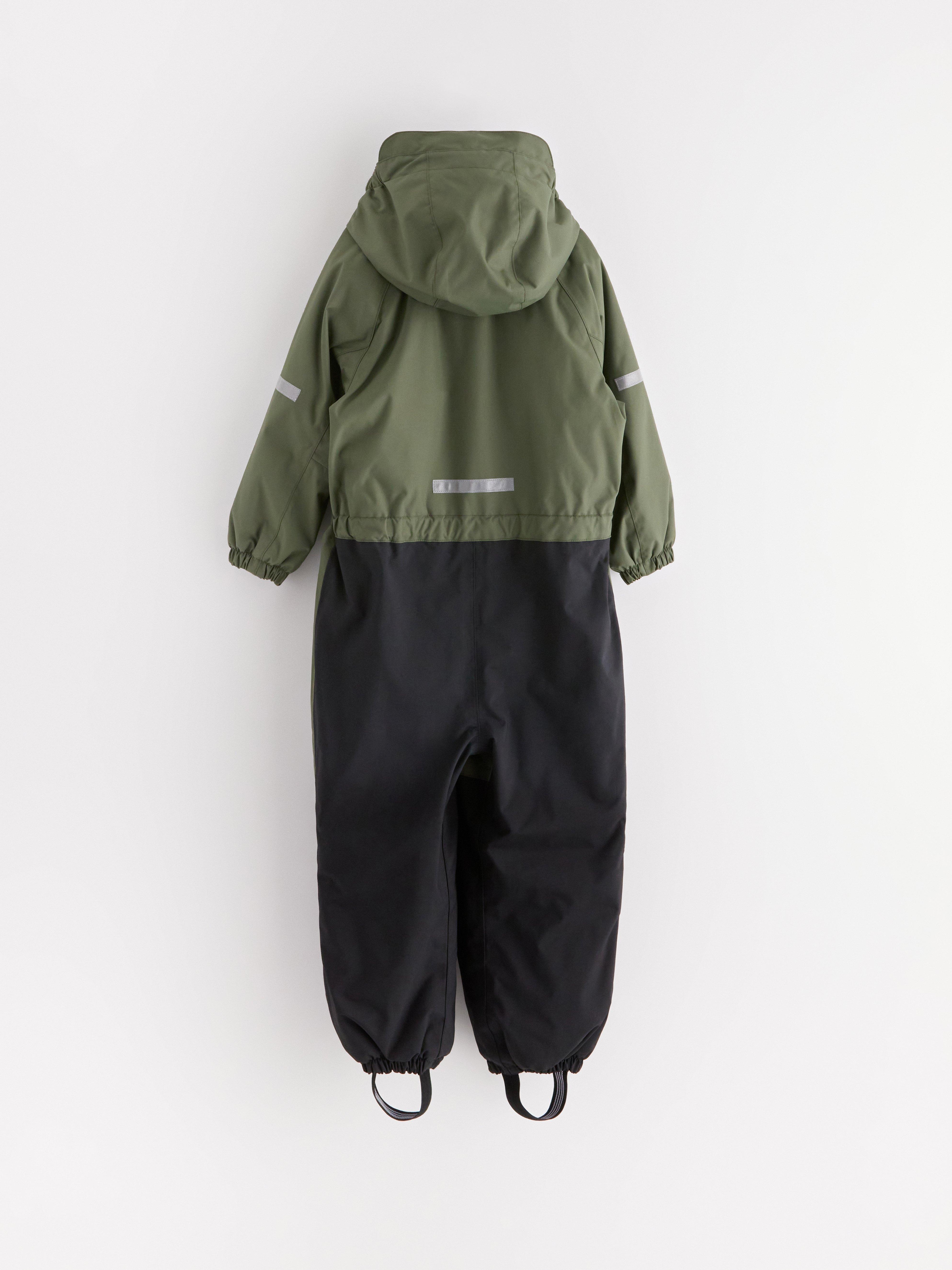 Combinaison imperméable rembourrée kaki foncé