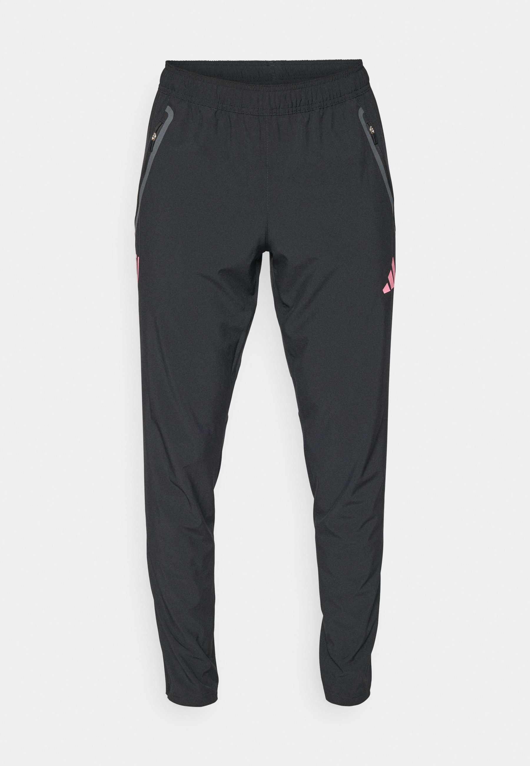 adidas Performance JUVENTUS TIRO25 COMPETITION VIS TECH TRAVEL PANT - Trainingsbroek - zwart/roze