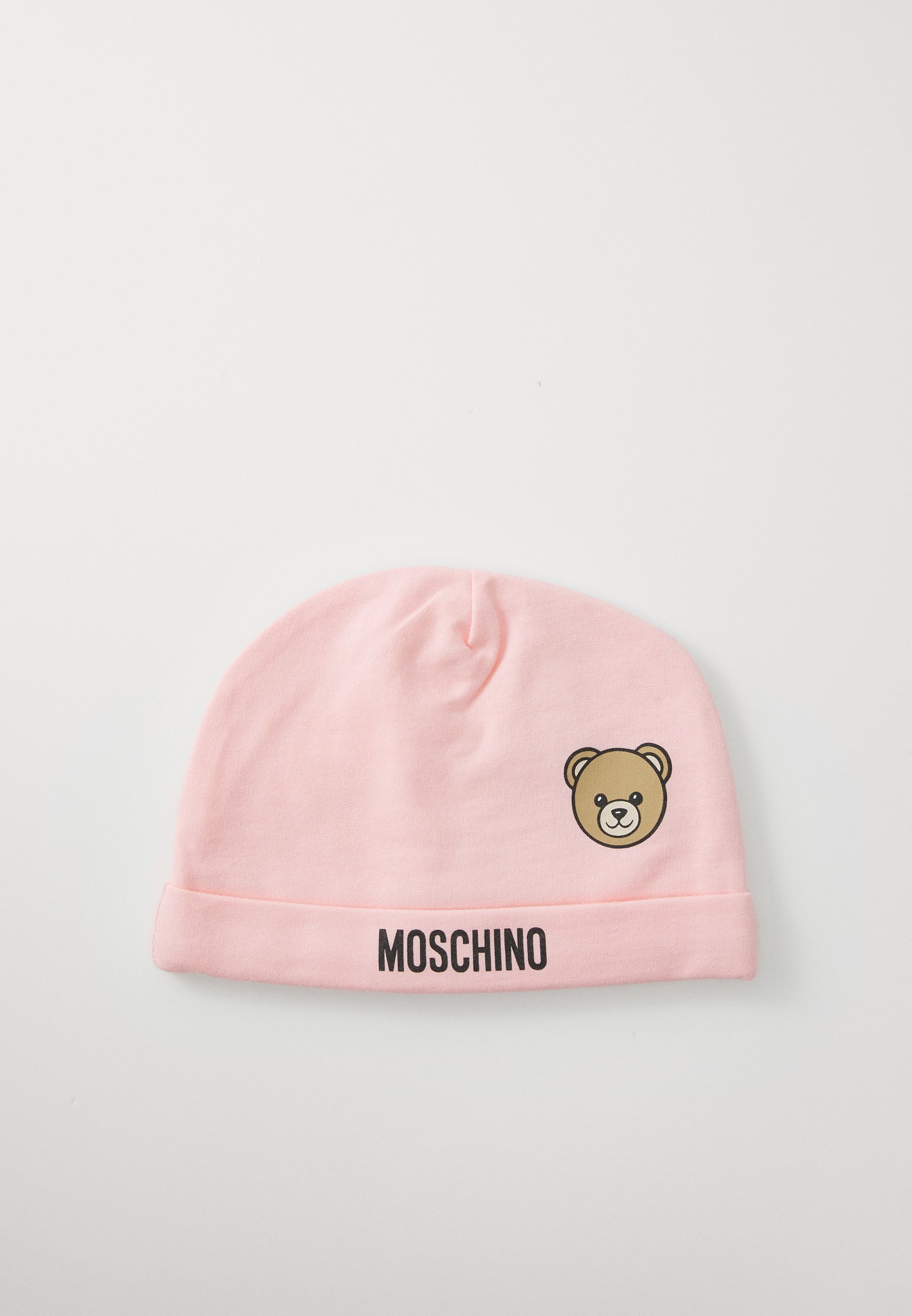 Bonnet bébé Moschino assorti unisexe - Rose sucre