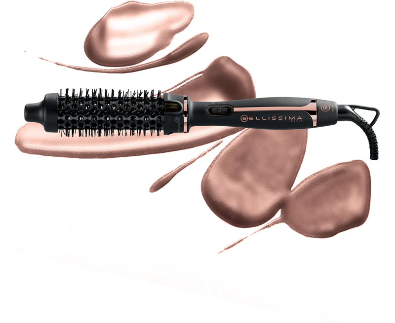 Escova alisadora térmica Bellissima My Pro Magic PB2 30 para mais volume e cachos definidos.