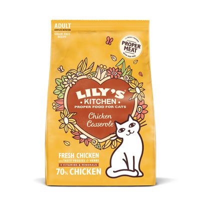 Lily's Kitchen Hühnerauflauf Trockenfutter für Katzen
