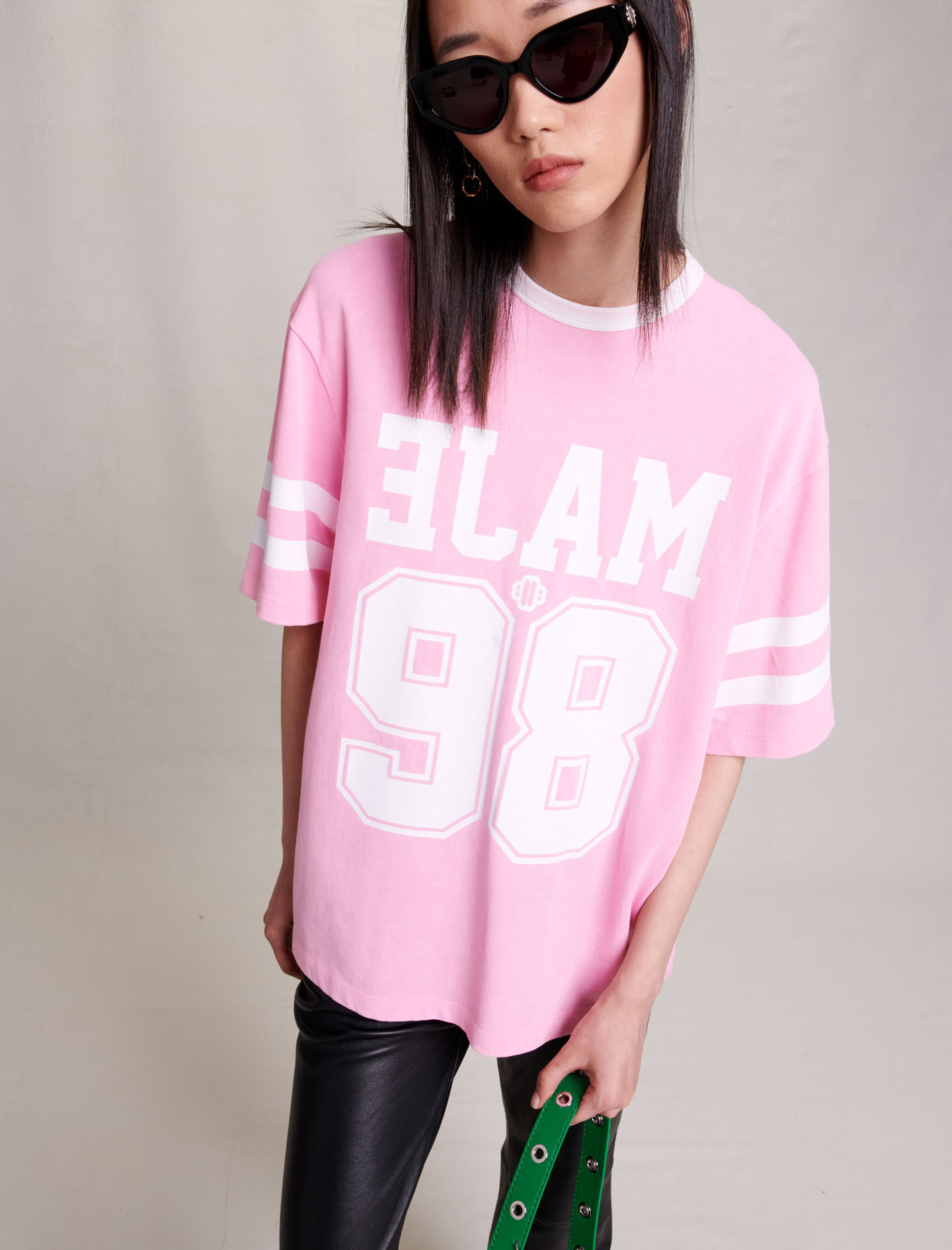 Tricou supradimensionat - Roz