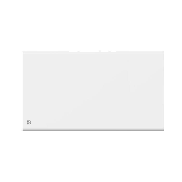 Radiador eléctrico fijo de inercia seca - Doble núcleo calefactor - BESTHERM - FREYA 1500W - horizontal blanco - NF