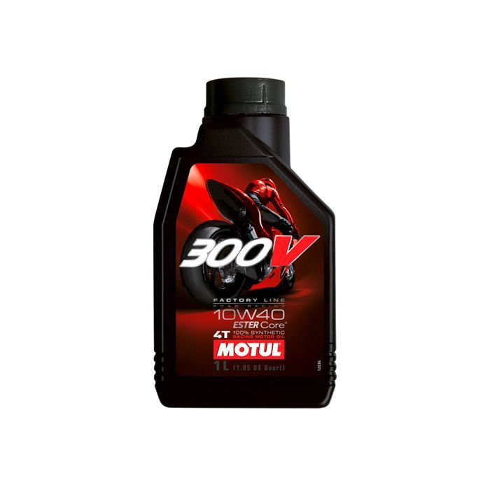 Aceite de motor MOTUL 300V 10W40 4T - 1 litro