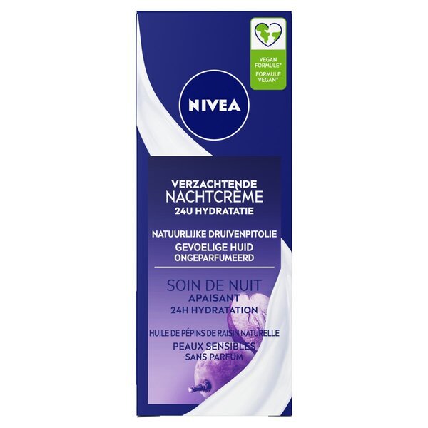 NIVEA nomierinošais nakts krēms<br>50ml - jutīgai ādai