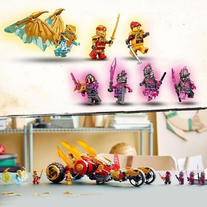 LEGO® NINJAGO 71773 Le Tout-Terrain Dragon d’Or de Kai, Jouet de Voiture pour Enfants
