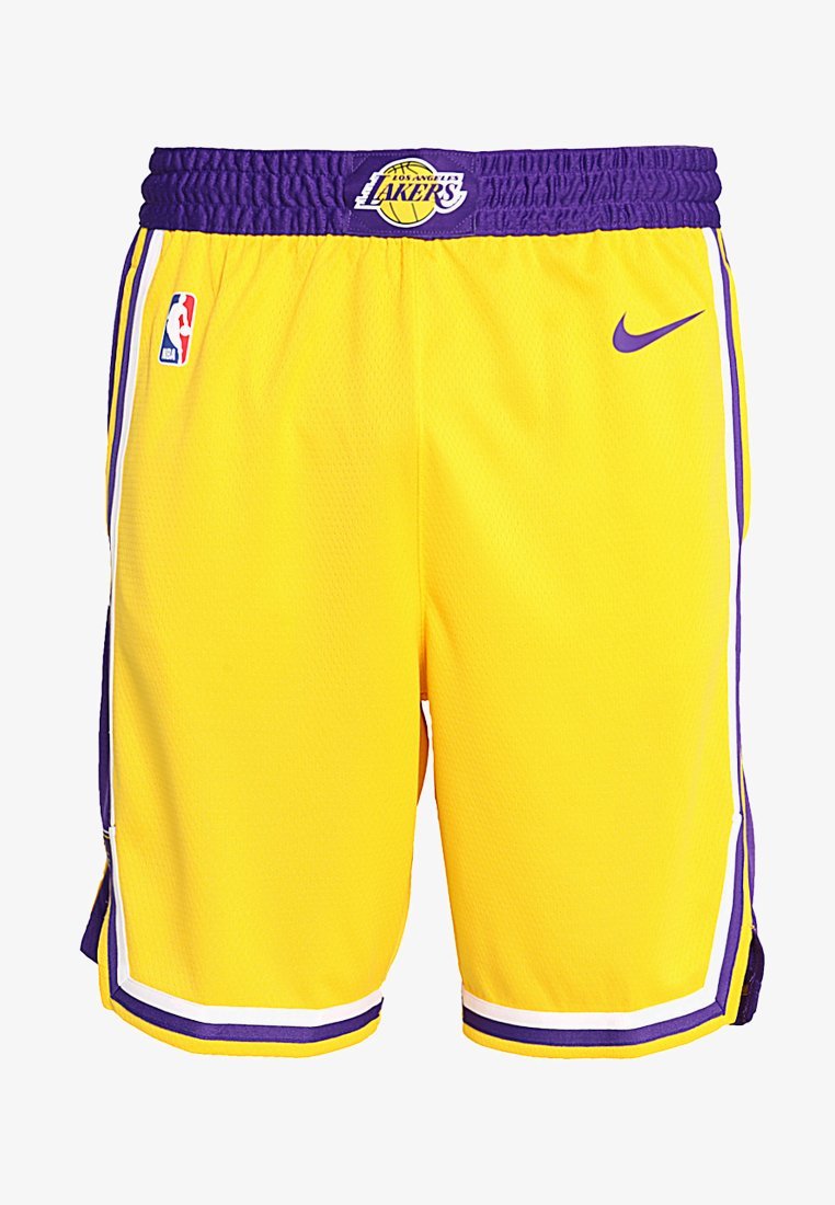 Nike Performance LOS ANGELES LAKERS NBA SWINGMAN SHORT - Sportshorts - geel/veldpaars/wit