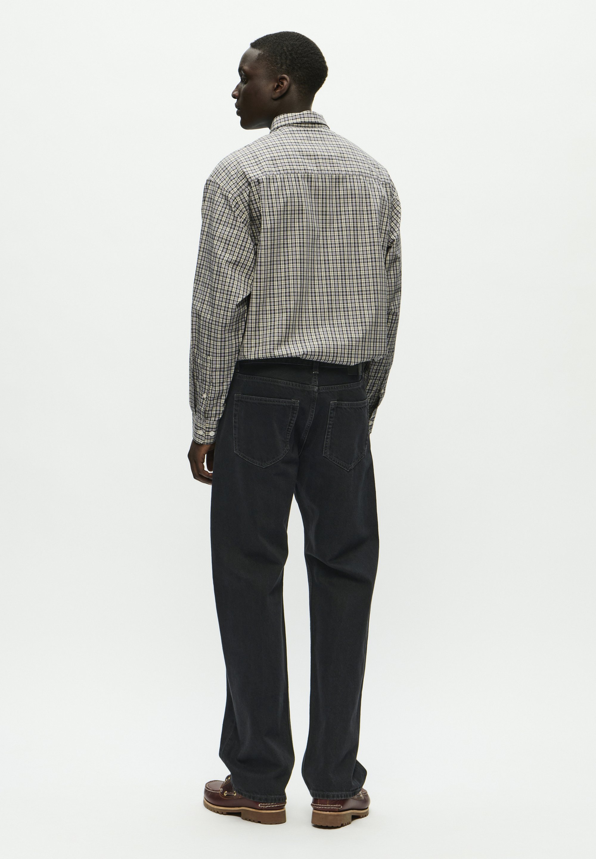 Jeans WOOD WOOD a gamba dritta - ardesia nera
