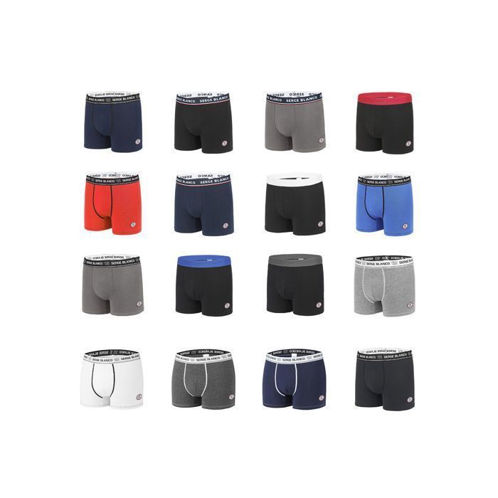 Serge Blanco Surprise Cotton Boxers, 6-Pack Men's